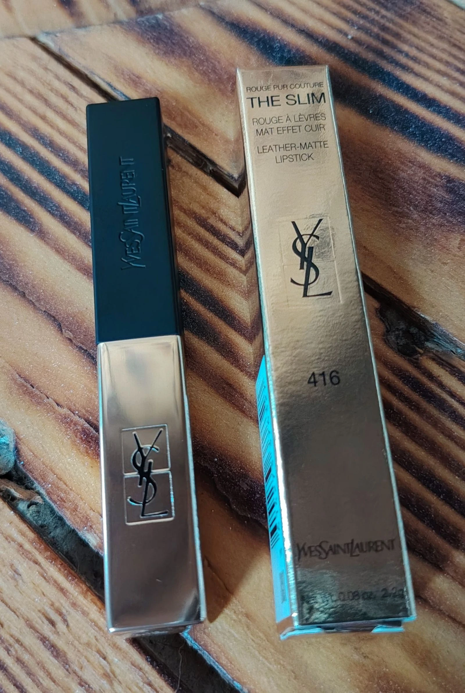 Rouge à lèvres Yves Saint Laurent – Rouge Pur Couture The Slim (Teinte 416) – photo 2